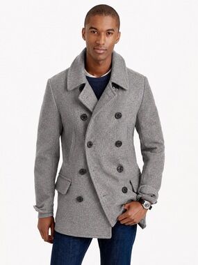 J. Crew Dock Wool Peacoat